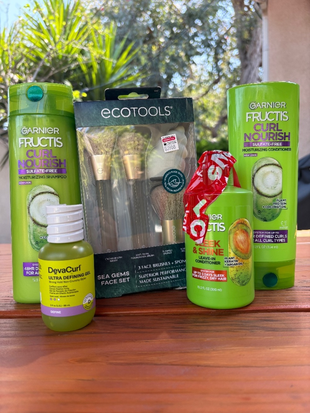 NWT Bundle of Eco Tools, Garnier Fructis Curl Nourish, Sleek & Shine, Deva Curl